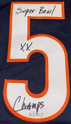 RARE Chicago Bears Tom Thayer SIGNED AUTO JERSEY SUPERBOWL XX CHAMPS photo proof