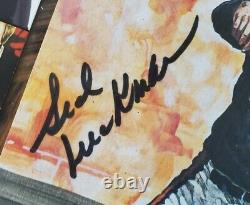 RARE Sid Luckman Autographed Bears Goal Line Art Hall of Fame Card Signed JSA