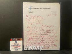 RARE Signed Letter Link Lyman CERTIFIED AUTOGRAPH Chicago Bears AUTO