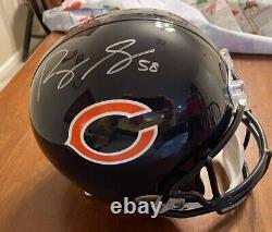 Roquan Smith Signed Chicago Bears Full-Size Helmet BAS COA