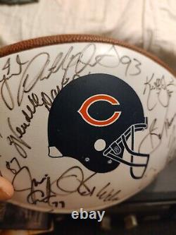 Signed 2002 Chicago Bears Fan Convention Football/case Erik Kramer, Stan Jones