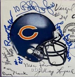 Signed Chicago Bears All-time Legends (16 Sigs) Fdc Autograph First Day Cover