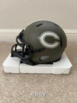 Signed Chicago Bears Dick Butkus Salute to Service Mini Helmet Beckett Witness