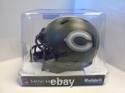 St. Brown Equanimeous Signed Chicago Bears Salute to Service Riddell Mini Helmet