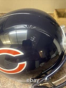 Trey Burton Auto Signed Replica Chicago Bears Helmet Authentic COA