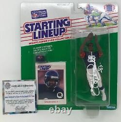 WILLIE GAULT Signed 1988 Chicago BEARS NFL Football Starting Lineup FIGURE COA