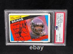 Walter Payton Chicago Bears 1984 Topps Card #221 Signed Autograph Auto Psa Dna