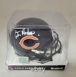 Wilber Marshall Signed Chicago Bears Mini Football Helmet Beckett Autograph