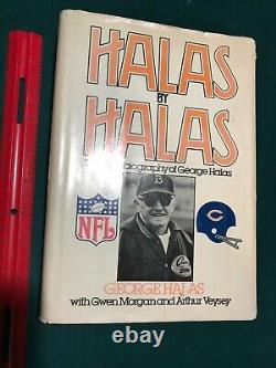 1979 HALAS PAR HALAS, Autobiographie signée, Staley/Chicago Bears de Decatur Illinois
