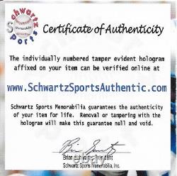 Billet de football signé par MATT SUHEY des Chicago BEARS de 1987 pour le début de la NFL de Jim Harbaugh avec un certificat d'authenticité (COA)