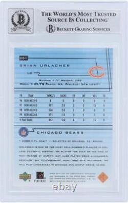 Carte de recrue signée de football des ours de Brian Urlacher avec authentification COA de Fanatics Authentic