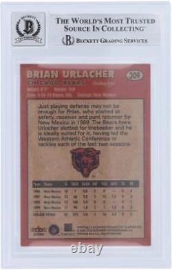Carte de rookie autographiée Brian Urlacher Bears en coffret Article #12969025 COA