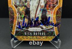 Cartes de commerce Dick Butkus Chicago Bears autographiées signées Prizm orange JSA COA