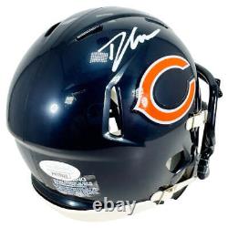 Casque de football miniature Speed Chicago Bears signé par D'Andre Swift (JSA)