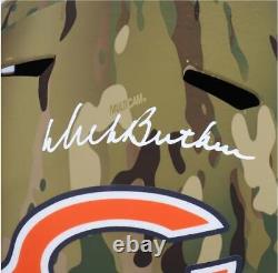 Casque de réplique signé Dick Butkus des Chicago Bears en camouflé alternatif