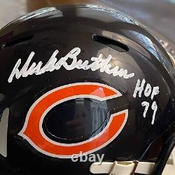 Casque mini-chicago bears Dick Butkus signé autographié HOF'79 Beckett