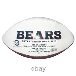 DJ Moore a signé le ballon de football officiel du logo de l'équipe de la NFL des Bears de Chicago (Beckett)