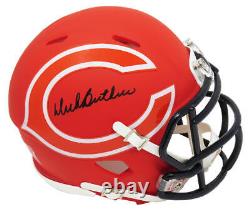 Dick Butkus a signé le casque mini Riddell Speed AMP des Chicago Bears SCHWARTZ.