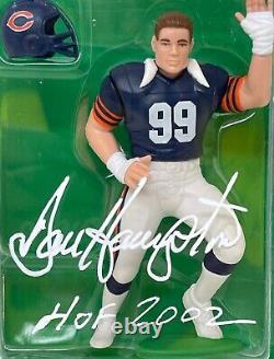Figurine de la formation initiale de Dan Hampton signée en 1990 de la NFL des Chicago Bears avec PSA / DNA ITP COA