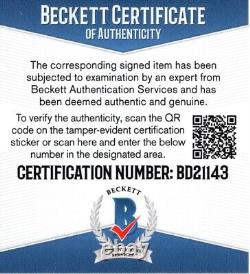 Jim Covert, Chicago Bears, ballon de football NFL signé, authentique Beckett Auto Proof HOF