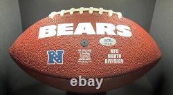 Jim McMahon, Chicago Bears SB 85 Ballon de football brun dédicacé signé avec certificat d'authenticité PSA