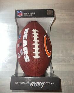 Jim McMahon, Chicago Bears SB 85 Ballon de football brun dédicacé signé avec certificat d'authenticité PSA