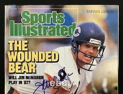 Jim McMahon a signé le magazine Sports Illustrated 8/24/87 Chicago Bears QB Autograph JSA