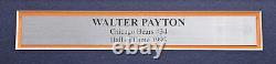 Maillot blanc encadré autographié de Walter Payton, Bears de Chicago 34 JSA #CC88893