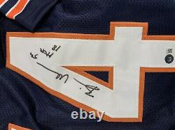 Maillot de football signé par Brian Urlacher des Chicago Bears (Beckett) avec inscription HOF