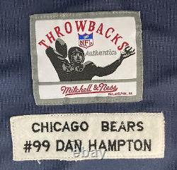 Maillot de football signé par Dan Hampton des Chicago Bears M&N HOF 2002 Danimal BAS