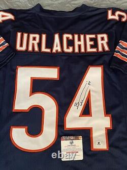 Maillot personnalisé BRIAN URLACHER AUTOGRAPHED Chicago Bears BLUE NFL HOF avec certificat d'authenticité Auto