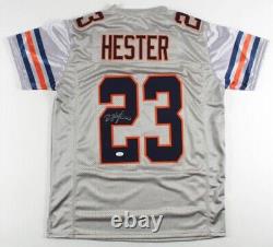 Maillot signé de Devin Hester des Chicago Bears (JSA COA) Leader de tous les temps des retours de la NFL