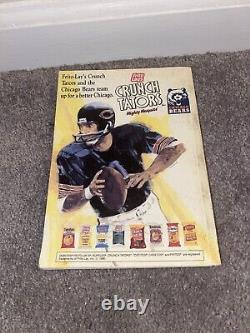 Mike Michael Singletary a signé le guide des médias de football des Chicago Bears de 1990 Jsa Coa