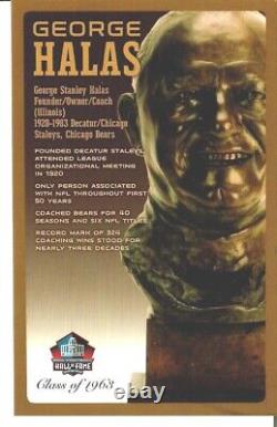 RARE ! Carte postale édition limitée George Halas HOF des Chicago Bears #143/150