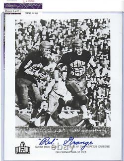 Red Grange, Chicago Bears Football HOFer, Photo 8x10 en noir et blanc, signée JSA COA #2